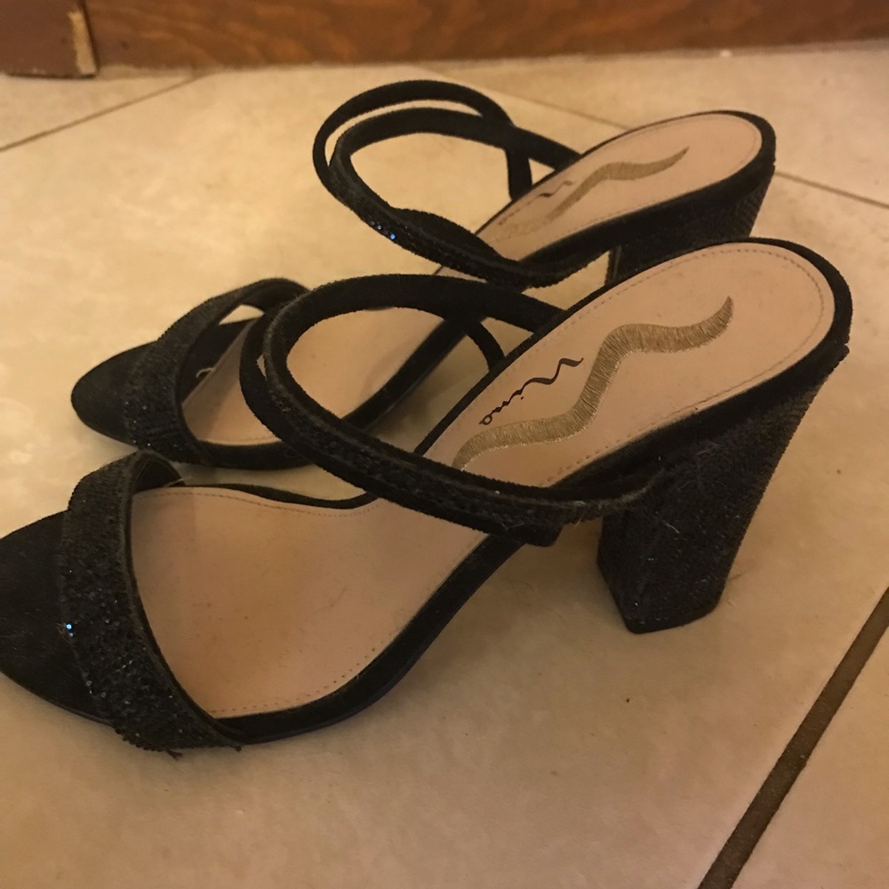 Womens black wedges - Picture 2 of 2